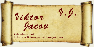 Viktor Jačov vizit kartica